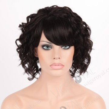 In Stock Normal Synthetic Wig Short Curly BOBBY-1B#
